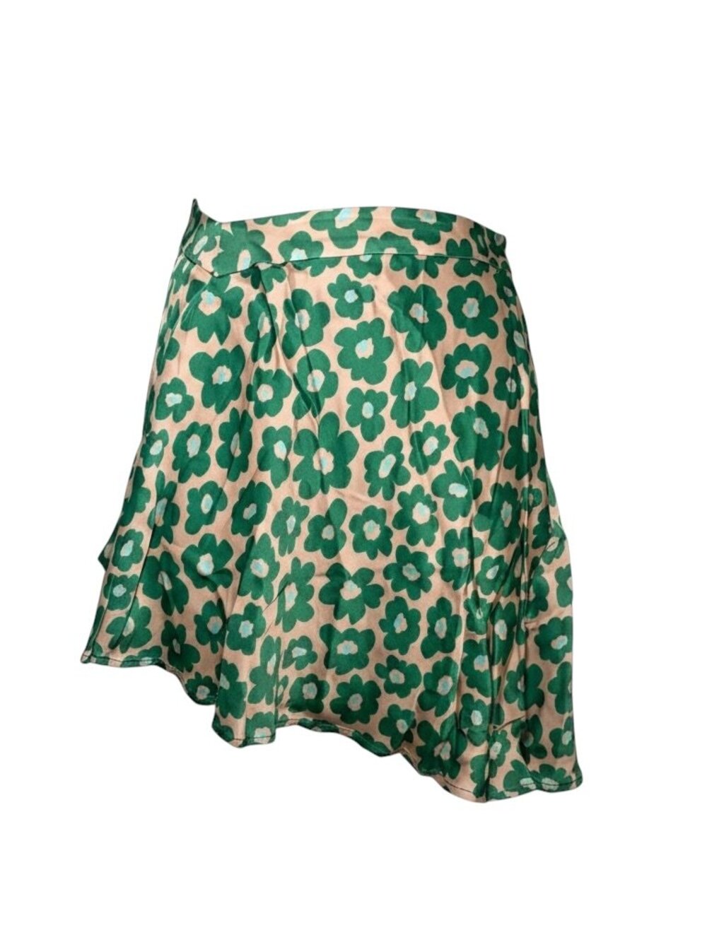 For Love & Lemons Green Floral High Low Mini Skirt NWT Sample Small